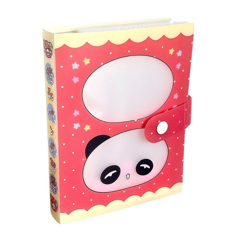 Panda Theme A6 Storage Binder Clover Design Sticker Storage Book Stickers Binder Scrapbook