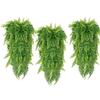 Green Persian Fern Leaves Hanging Fake Vine Grass Simple Home Garden Room Decor  Wedding Party Wall