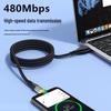 120 Вт Super Fast Charging Type-C Кабель для Huawei Honor 6A - Прозрачный и Светящийся
