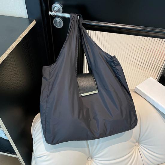 Складная расширяемая мини-сумка-тоут с брелоком, портативная нейлоновая сумка для покупок, многоразовая дорожная сумка для повседневных покупок