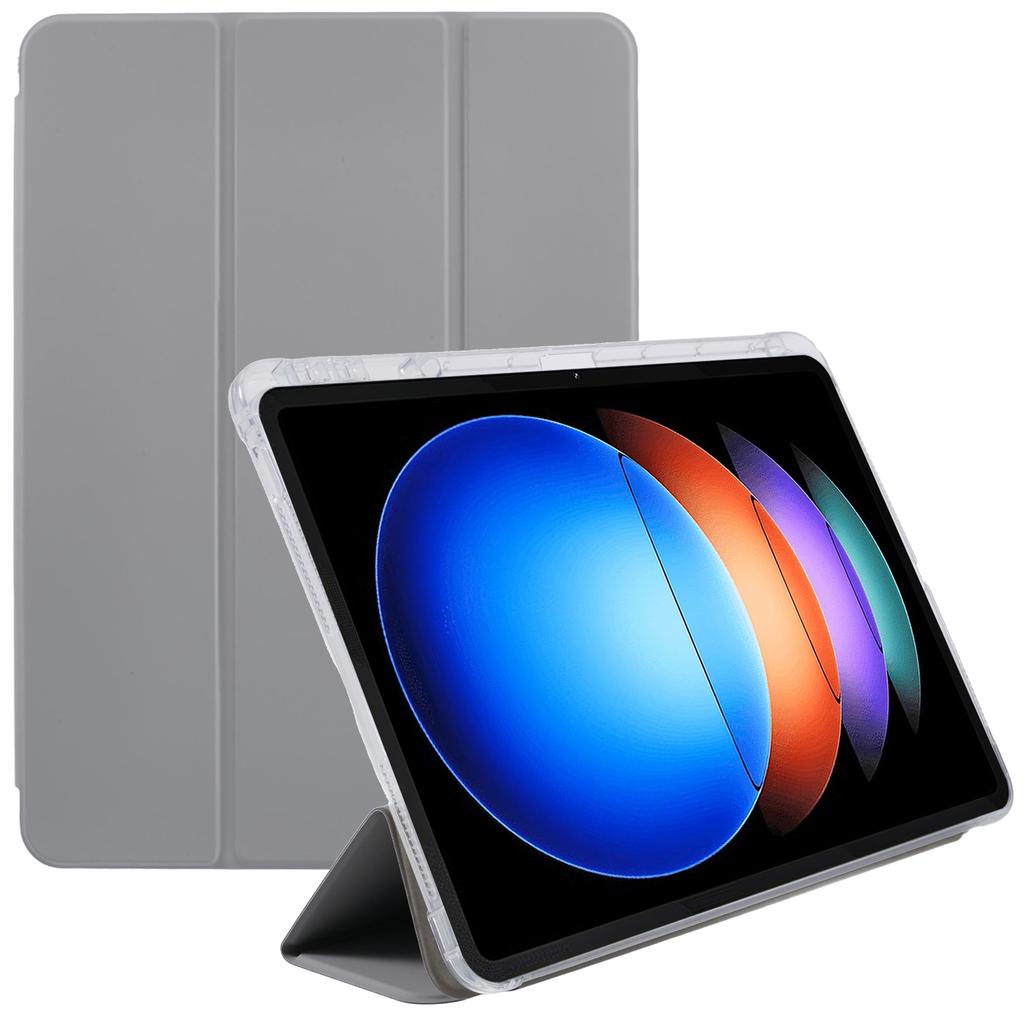 Для Xiaomi Pad 6S Pro 12.4 чехол тройной складной кожаный чехол для планшета с гнездом для ручки