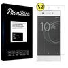 Sony Xperia XA1 Tempered Glass - [Pack 2] Ultra Resistant Screen Protector Glass Film [Phonillico®]