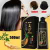 500ml Black Hair Shampoo Natural Ginger Hair Color Hair Dye for Men Women
