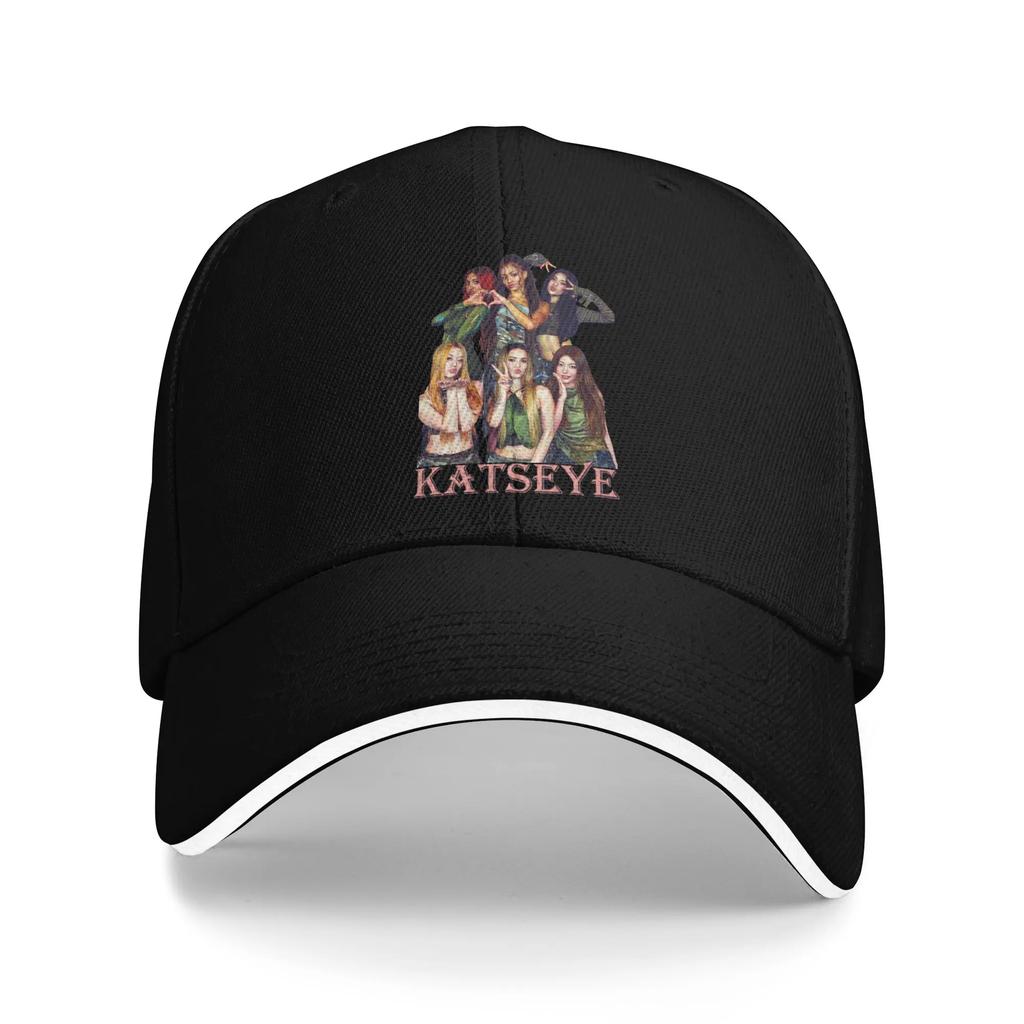 Lip Glaze Katseye Kpop Idol Baseball Caps Fashion Sandwich Cap Unisex Polyester Caps Hat Sport