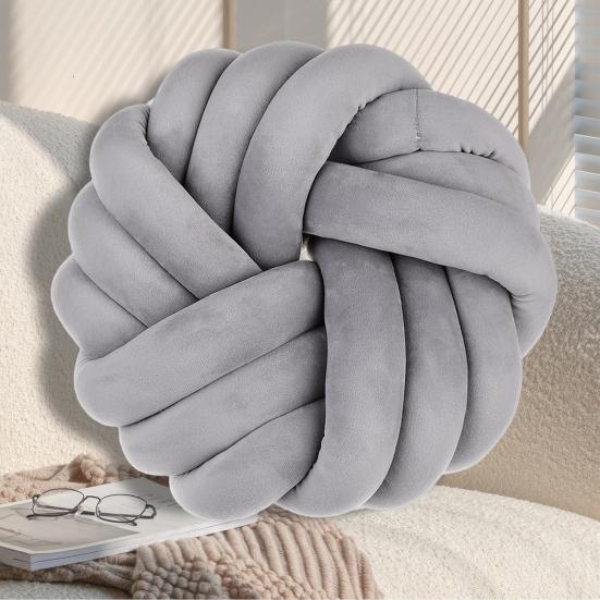 Отличное наполнение Домашнее украшение Удобная подушка-узел Шар Круглая Ручной работы Декоративные подушки Поставка Завязанный