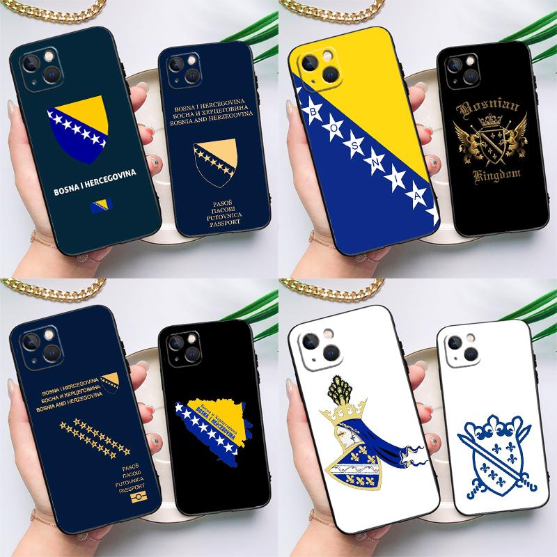 Чехол для телефона Паспорт Боснии и Герцеговины для iPhone 17 16 15 14 13 11 12 Pro Max Plus 12 13 Mini 16e 17 Air Cover Coque