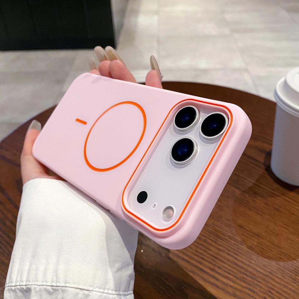Роскошный Магнитный Матовый Мягкий Чехол Для Телефона Для iPhone 17 Pro Max Air 16E 15 14 13 12 11 17 Ударопрочный Magsafe Чехол Для Беспроводной Зарядки