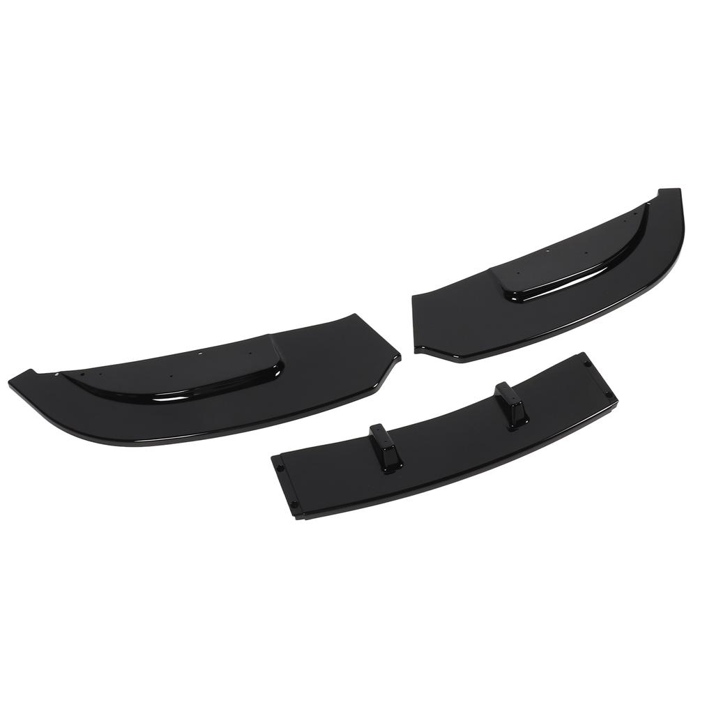 3 Sections Front Bumper Lip Spoiler Sturdy Stylish Front Bumper Lip Splitter For 3 Series E92 E93 Standard Glossy Black