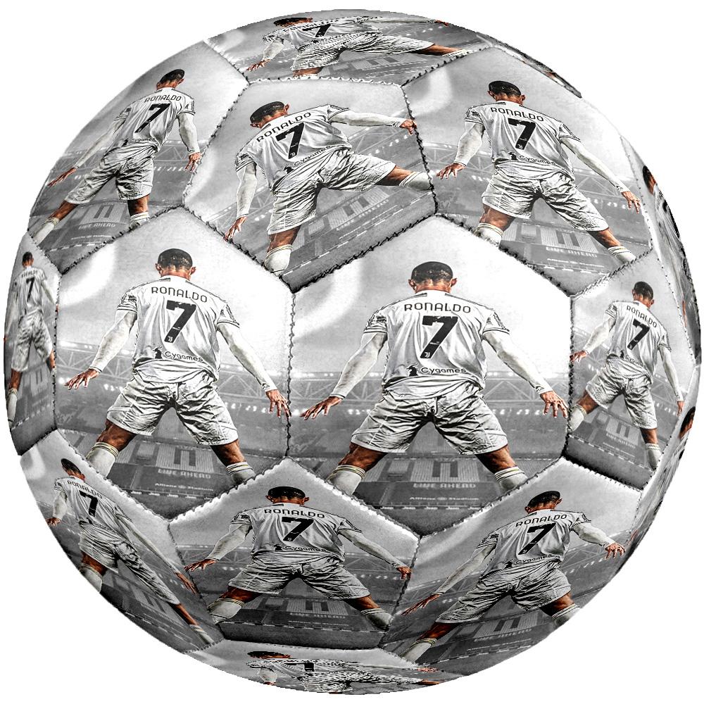 Ronaldo's Juventus Celebration Soccer Ball Size 5 Football Machine Sewn Indoor/Outdoor Universal Football Ideal for Soccer Enthusiasts