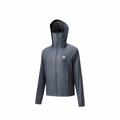 Серия Outdoor Однотонная Толстовка на молнии с капюшоном Удобная Дышащая Универсальная Свободная Куртка с защитой от солнца Женские куртки Cangye-Gray 962526601-4
