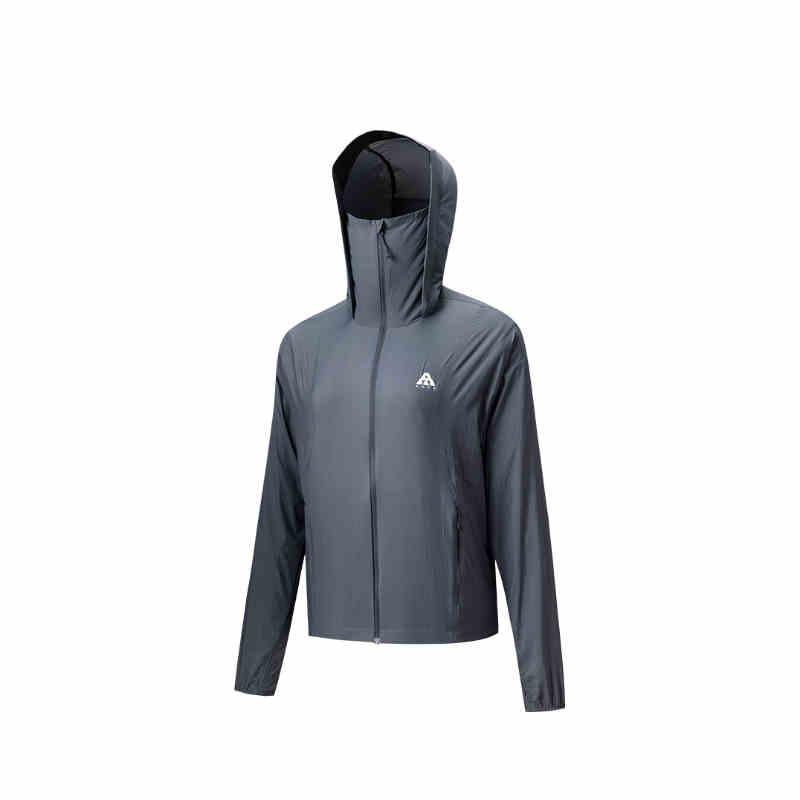 Anta Серия Outdoor Однотонная Толстовка на молнии с капюшоном Удобная Дышащая Универсальная Свободная Куртка с защитой от солнца Женские куртки Cangye-Gray 962526601-4