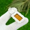 Sterling Silver Rectangle Picture Jasper Stone Bezel Ethnic Elegant Boho Pendant