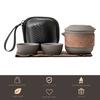 1 Set Travel Tea Set Teapot Craving Food Grade High Temperature Resistant Small Nozzle Thick Ceramic Teacups Portable Travel Drinkware