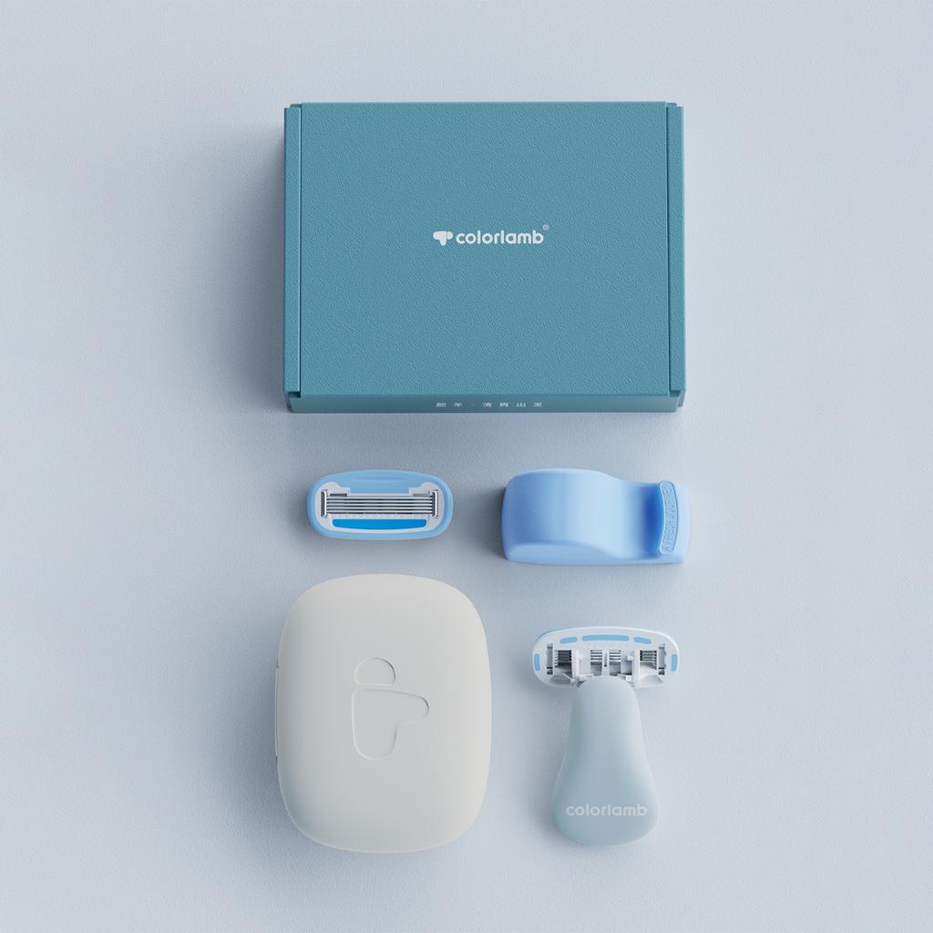 Портативный женский бритвенный набор Ручная бритва для бикини Удалитель волос для женщин Частное тело С картриджами для ухода за кожей