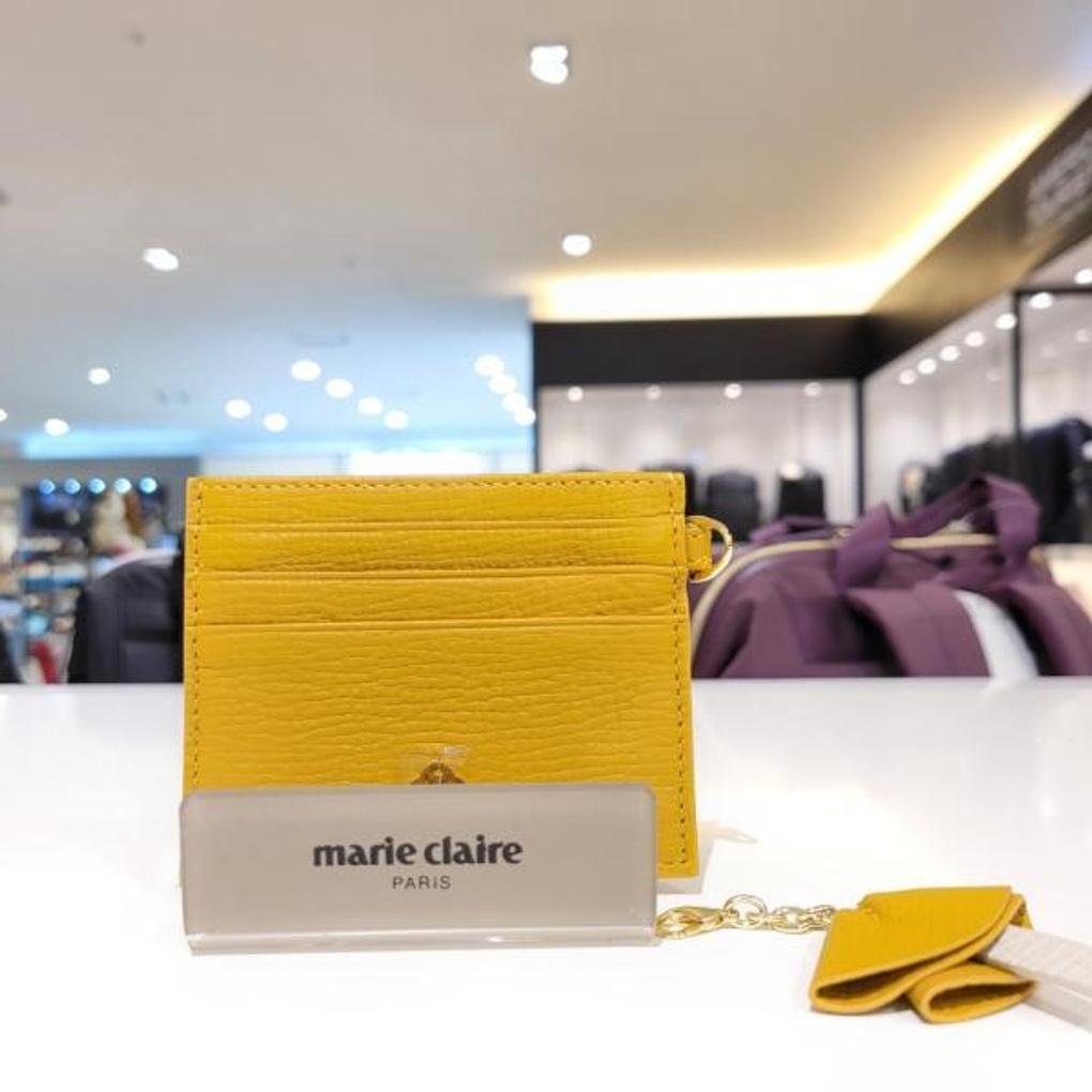 Marie Claire Ultra-Slim Natural Leather Casual Card Holder Wallet