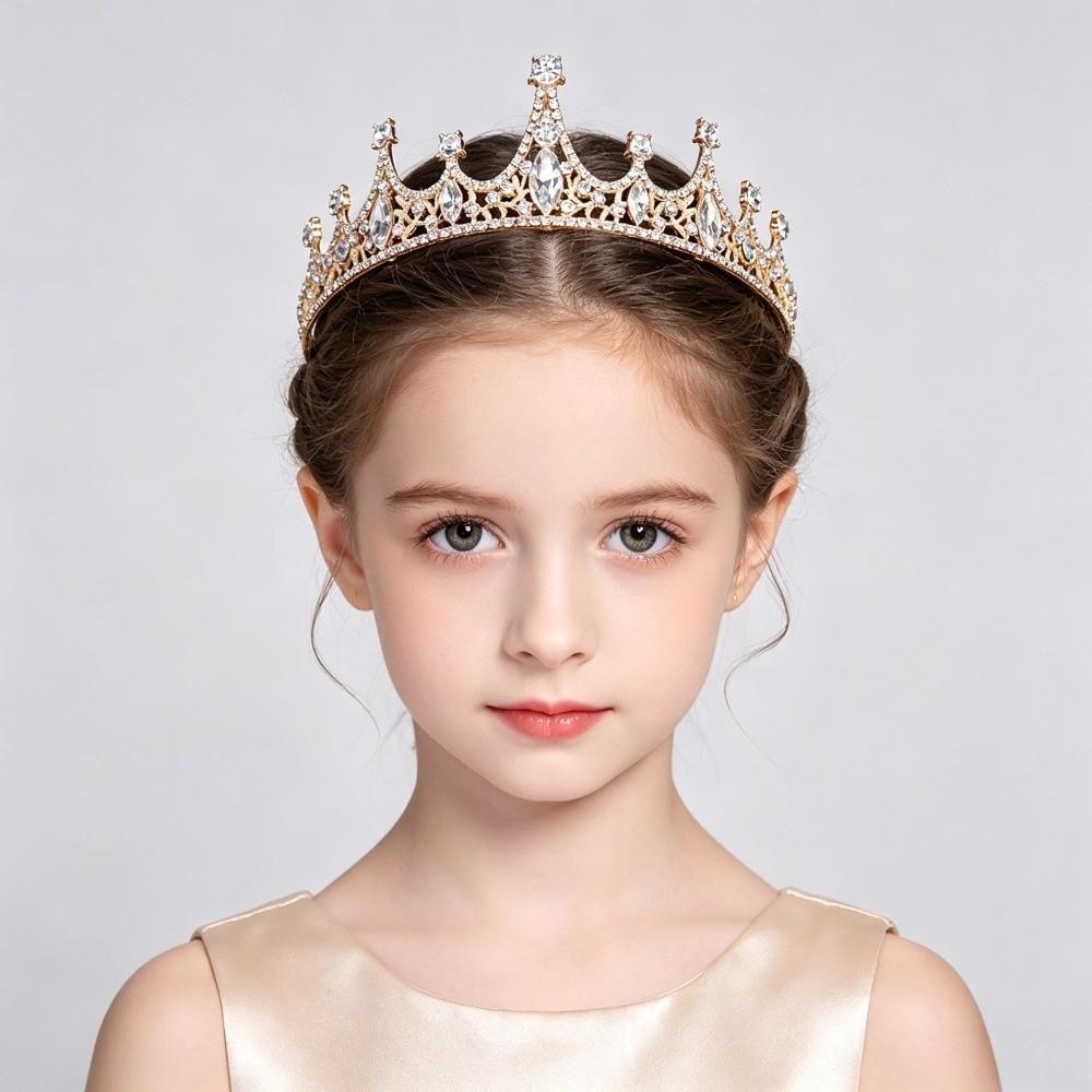 Rhinestone Queen Princess Crowns for Women Photography Props Bride's Crown for Wedding Party
