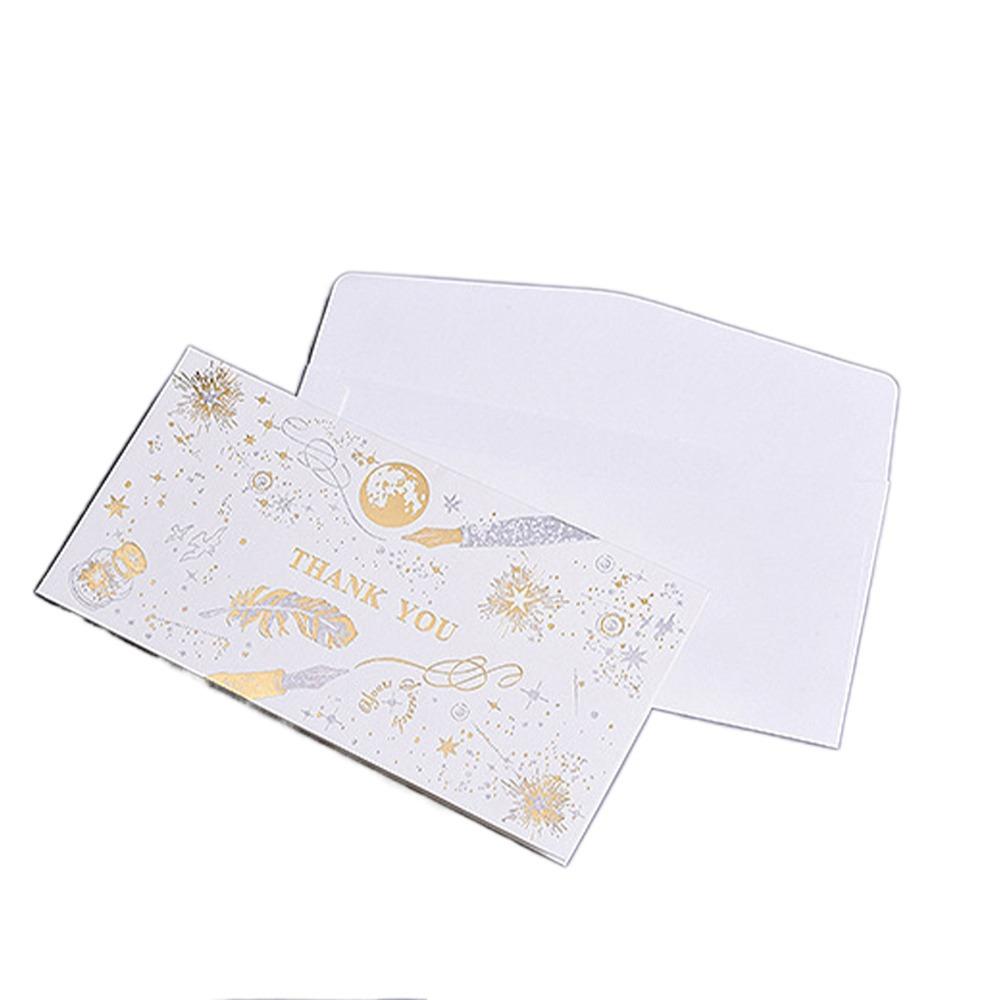 5 шт. двухцветная открытка с горячим тиснением, милая открытка ручной работы с благословением, уникальная креативная складная открытка на день рождения