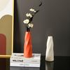 Modern Plastic Flower Vase Anti-fall Vase Container Pot Nordic Desktop Vase Ornaments  Office