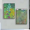 Gustav Klimt Cottage Garden Canvas Paintings Poppy Field Posters and Prints Wall Art Pictures for Living Room Decoration Cuadros