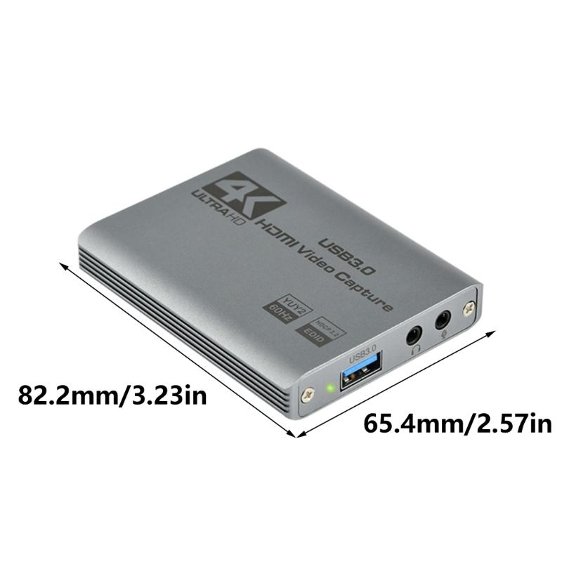 Карта видеозахвата USB 3.0 на HDTV 4K Устройство для записи видео Передача Запись Граберы для записи Прямая трансляция
