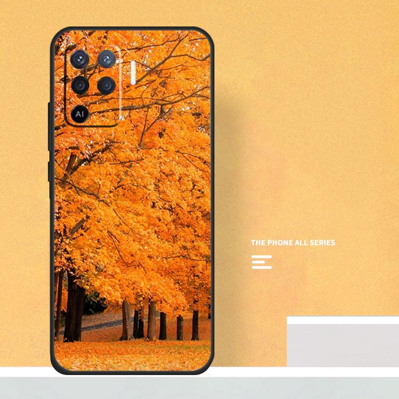 Autumn Leaves Case For Oppo A5 A6 Pro A16 A76 A96 A17 A57 A40 A60 A80 A98 A58 A78 A18 A38 A54 A74 A94 A15