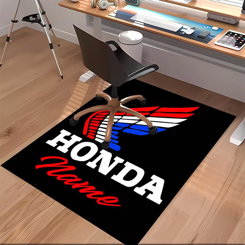 Custom personalization Honda Logo Print Area Rug - Soft, Washable Non-Slip Indoor Mat,Living Room,Home&Office Decorative Rug