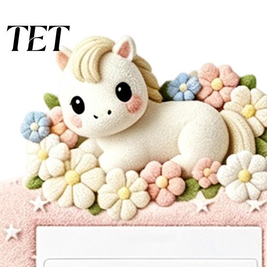 86 Type Socket Protective Covers 4Pcs Felt Switch Plate Cover, Cute Pony Light Sticker, Decorative Home Accents for Walls Self?Adhesive Protector,