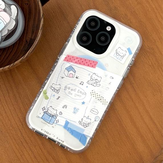 Korean Cute Cat Stand Holder For iPhone 16 Pro 14 13 15 Pro Max Magnetic Phone Case with Bracket For Magsafe Shockproof Cover