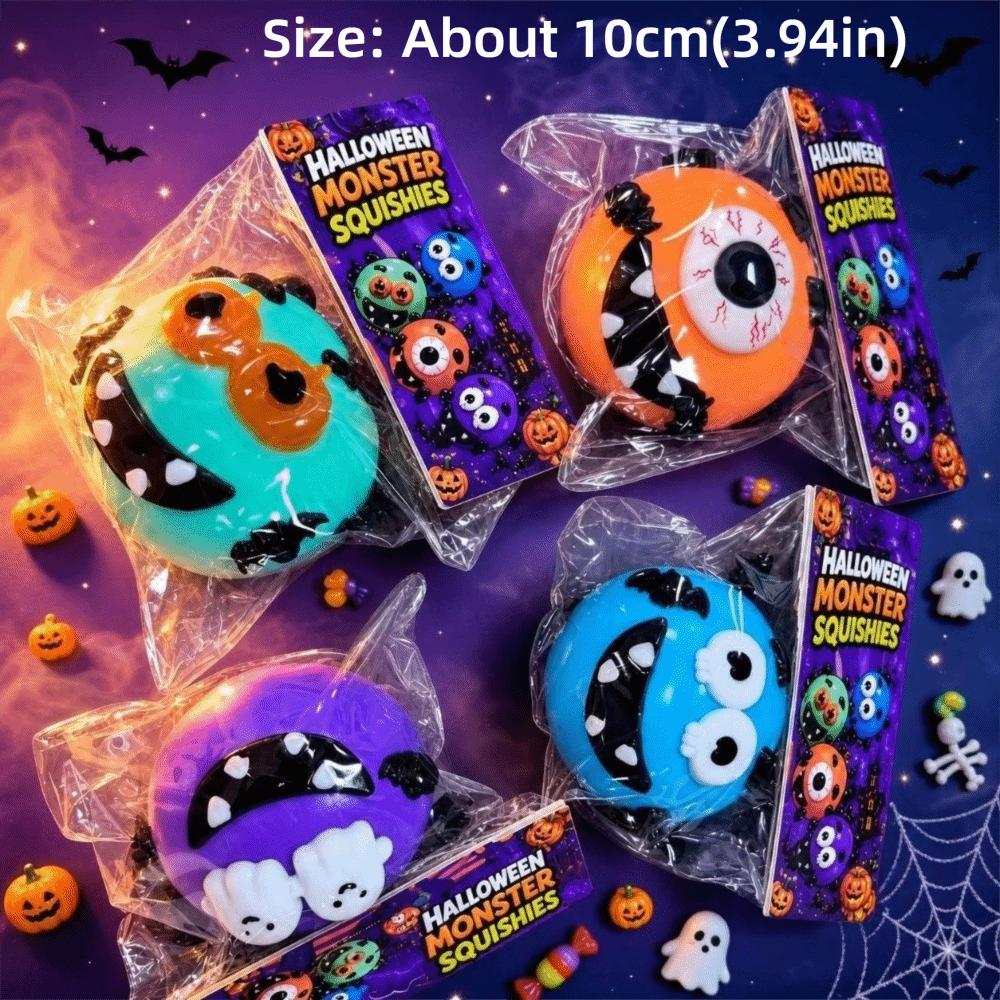 Ultra-Soft Quirky Sensory Fidget Toy Halloween Theme Dog Face Swap Squishy Office Desk Decor