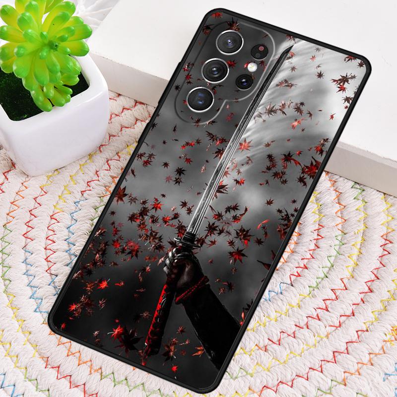 Японский Самурайский Катана Силиконовый Чехол Для Телефона Для Samsung Galaxy note 10 pro S26 S25 S24 S23 S22 S21 Plus S25Ultra Capa Чехол