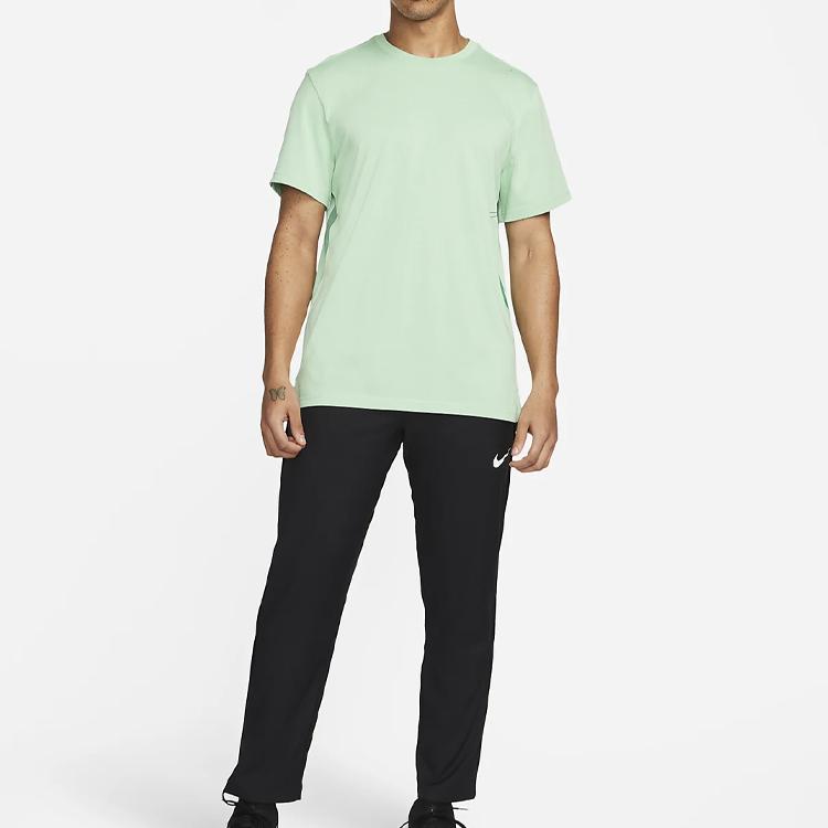 Nike Dri-FIT Logo Training Sports Футболка с коротким рукавом Мужская Топы Павлин-Зеленый DM6669-308