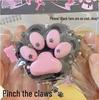 Pink Gold Cat Paw Squishy Toy for Girls - 2024 Decompression Artifact