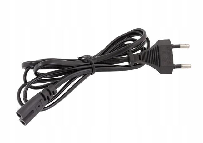 Kabel zasilający Lanberg CEE 7/16 -> IEC 320 C7 EURO (radiowy) 1,8m czarny