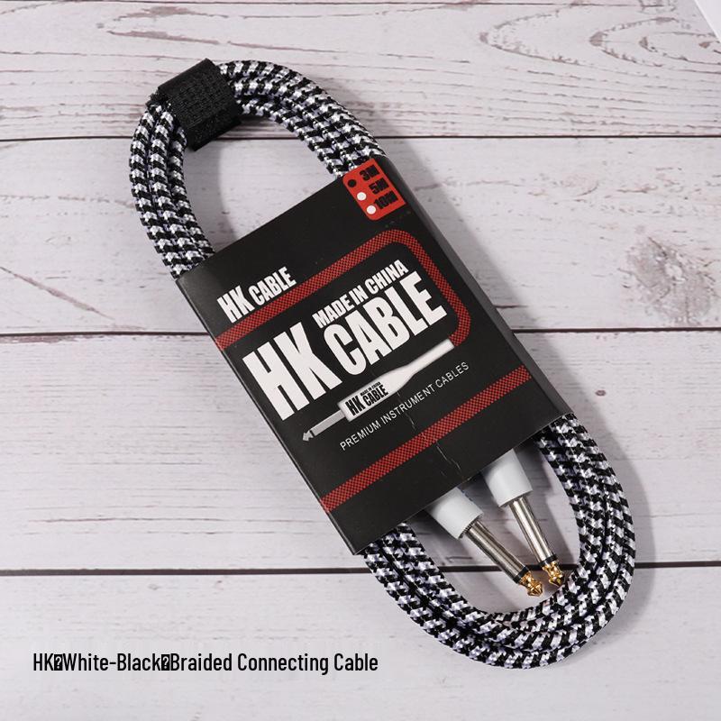 Нейлоновый плетеный соединительный кабель для педалей эффектов с шумоподавлением для электро- и акустических гитар