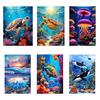 New Living Room Jewelry Cross Embroidery Underwater World Landscape 5DDiy Diamond Painting Dolphin Turtle Shark Marine  Wall Art