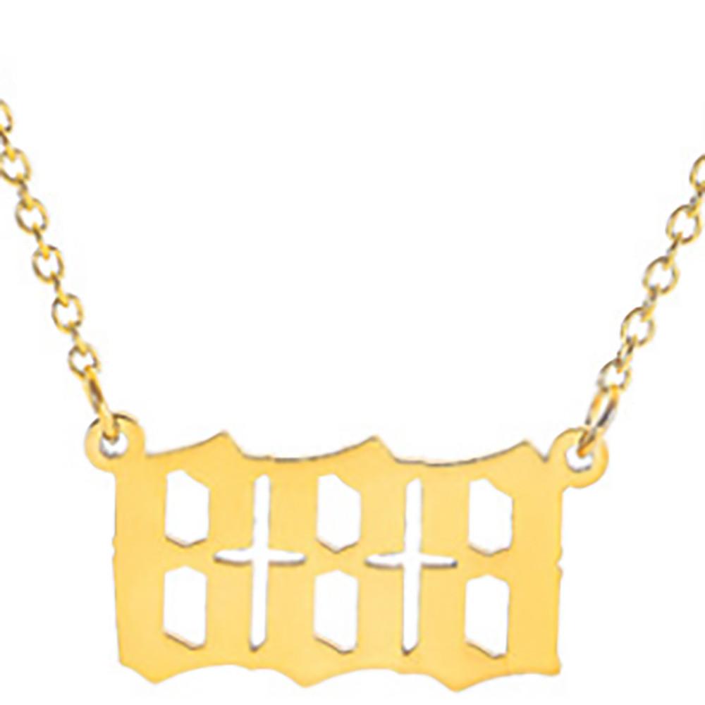 Трендовое европейское ожерелье с уникальным цифровым дизайном, элегантный простой модный аксессуар для женщин