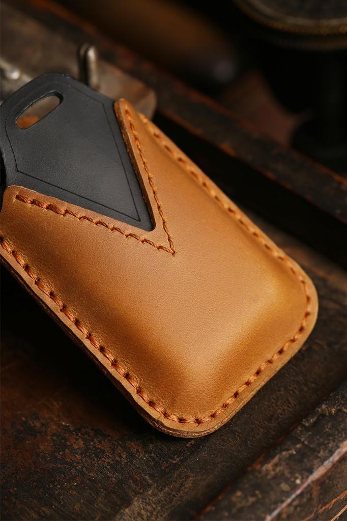 Kinotaka Чехол для смарт-ключа из натуральной кожи, разработанный специально для Toyota Prius 30 серии, 2 кнопки, аксессуар для смарт-ключа, разработанный специально