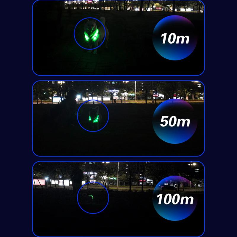 Led Dog Collar Luminous Usb Cat Dog Collar 3 Modes Led Light Glowing Loss Prevention Led Collar For Dog Pet Dog Accessories