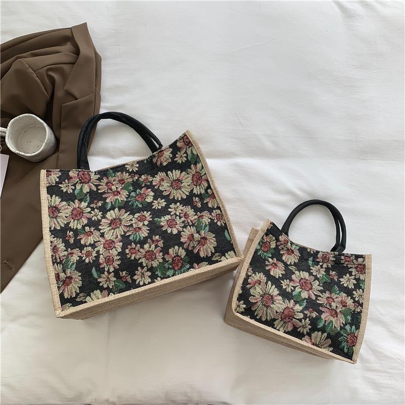 Холщовая сумка большой вместимости женская 2025 новая модная универсальная сумка-тоут для работы
