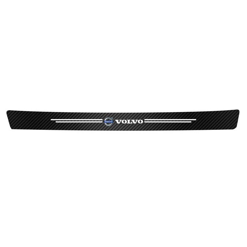 Car Carbon Fiber Trunk Stickers Car Threshold Sticker For Volvo V60 V40 XC90 S60 C30 XC60 V50 V70 Rdesign Auto Decorative Decal OV4