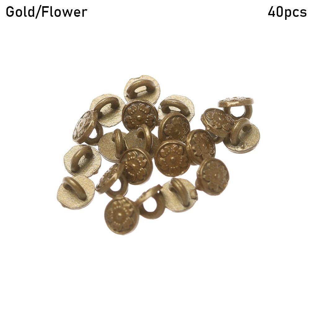 Украшения Dollhoues Миниатюрные мини-пуговицы Металлические пряжки Одежда Швейная пряжка DIY Кукольная одежда