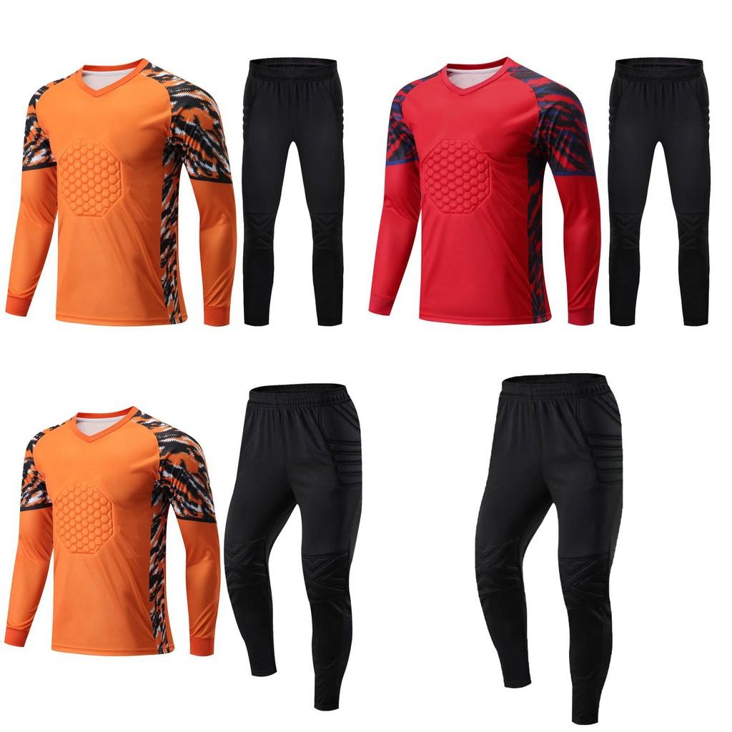 Футбольная молодежная вратарская форма Дизайн с длинным рукавом Легкая уличная ткань