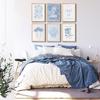 6 Pcs Coastal Christian Wall Art Blue Seashell Scripture Quote Wall Decor Pictures Coastal Granddaughter Preppy Religion Aesthetics Posters Prints