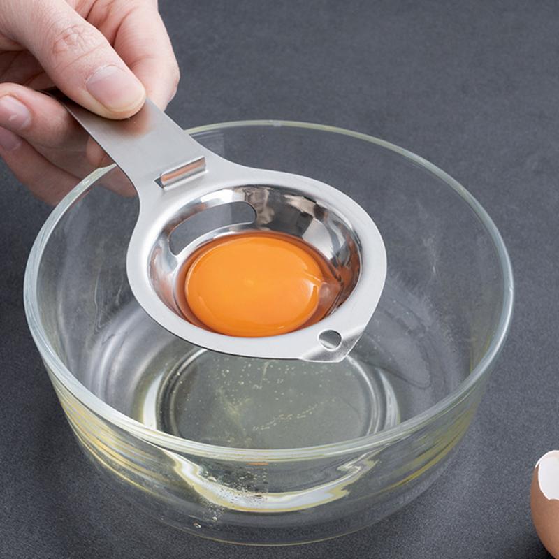 Egg Separator Egg Yolk White Filter 304 Stainless Steel Yolk Separator Egg Divider Sieve Baking Cooking Tools Kitchen Gadgets