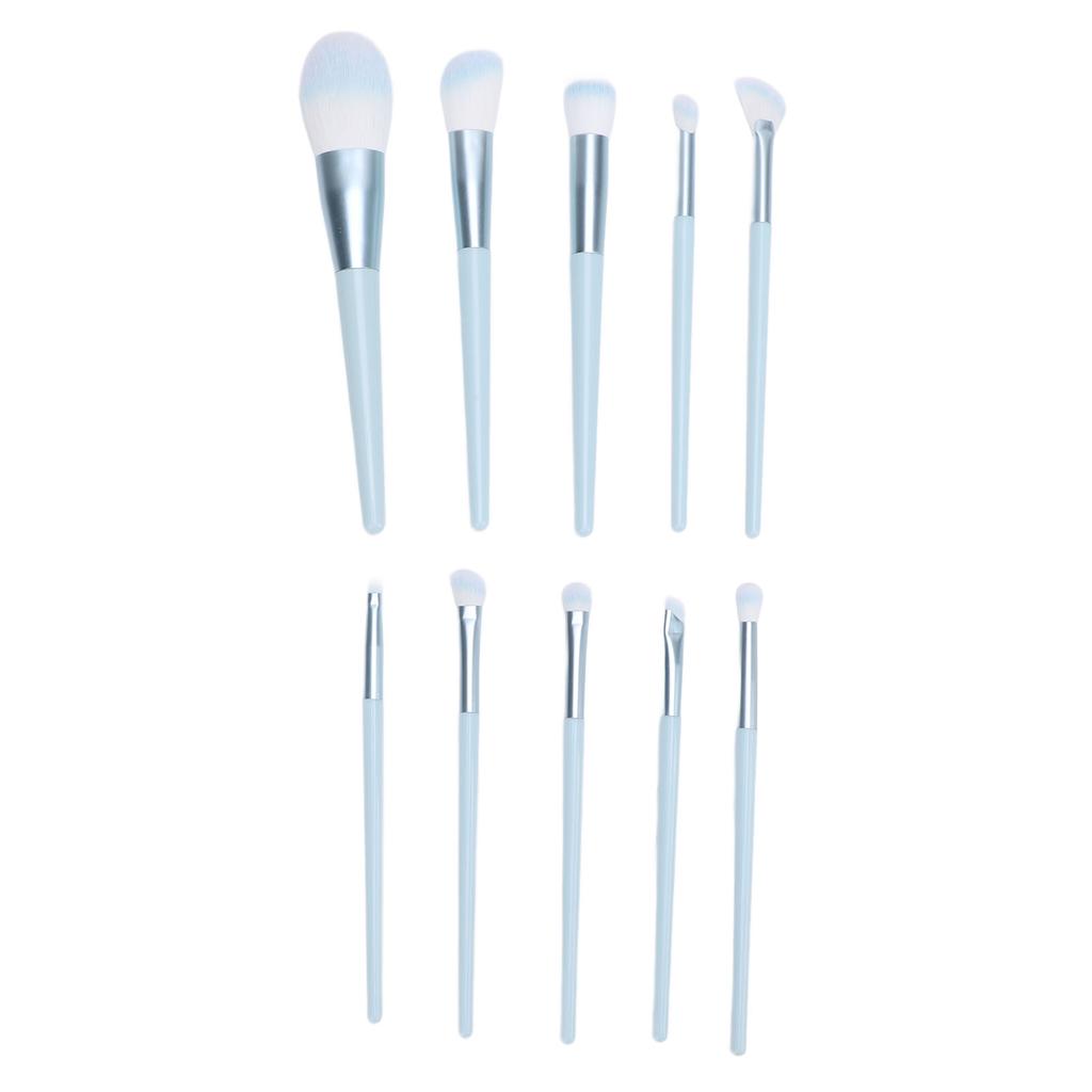 10pcs Makeup Brush Set Soft Synthetic Professional Portable Foundation Powder Eye Shadows Blush