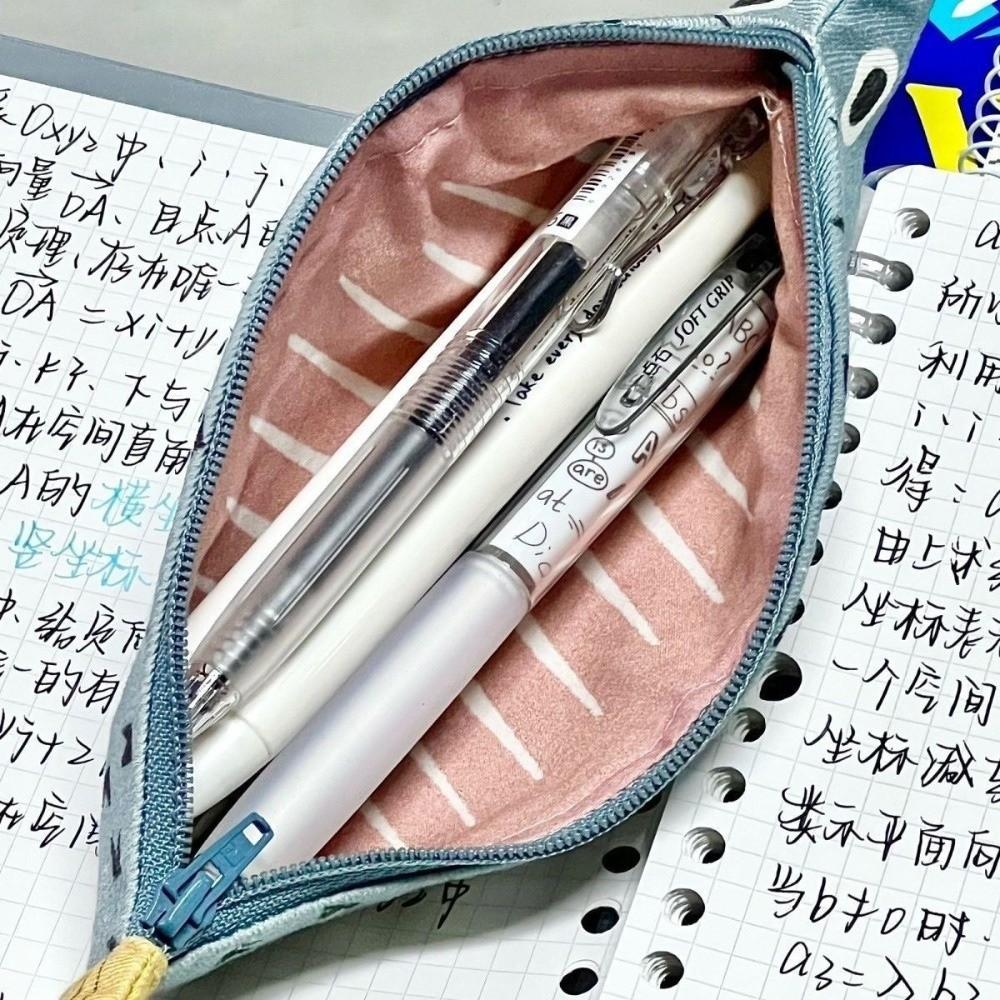 Fish Shape Design Fish Shaped Pencil Pouch Multi-Use Compartment Novelty Pencil Case For Pens