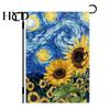 Mailbox Garden Flag Hello Spring Floral 12x18 Inch Double Sided Colorful Flowers Decoration Burlap Yard Decor Farmhouse Outdoor for Lawn