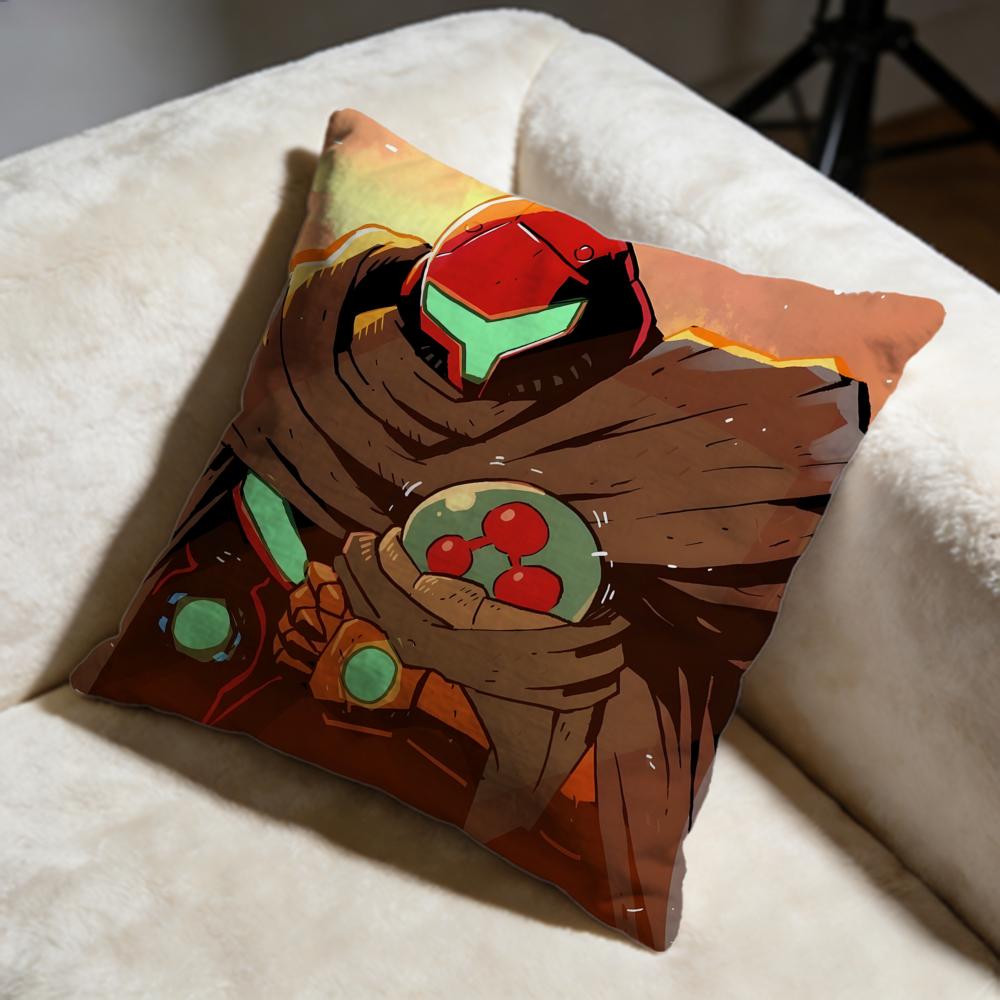 Popular MMetroided Cushion Cover Soft Decorative Pillow Case Suitable for Bedroom Sofa Car Travel Use