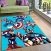 3D Captain America Printed Rug – Suitable for Living Room & Bedroom | Non-Slip Mat, Home Decor, Area Rug, Birthday Gift