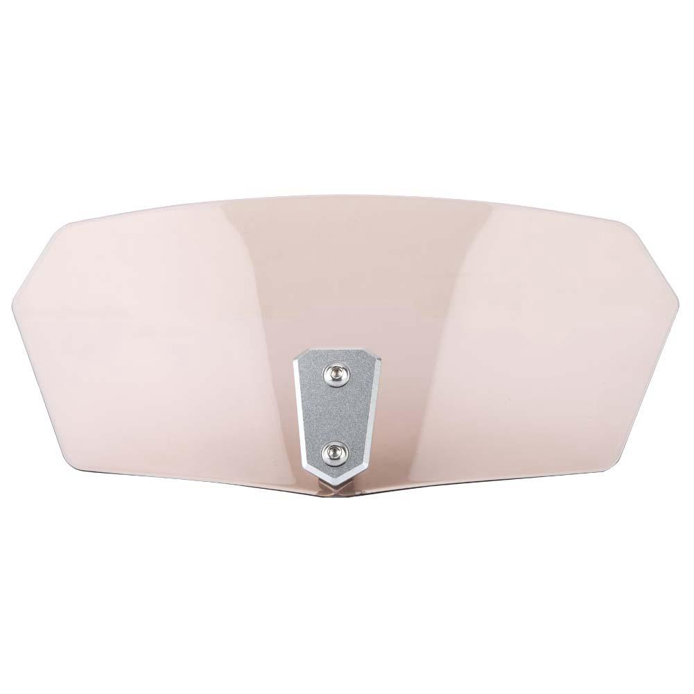 Universal Motorcycle Adjustable Windscreen Wind Deflector Windshield (Tawny)